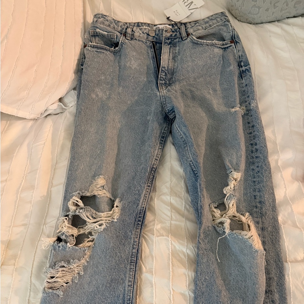 Zara Light Blue Denim Jeans